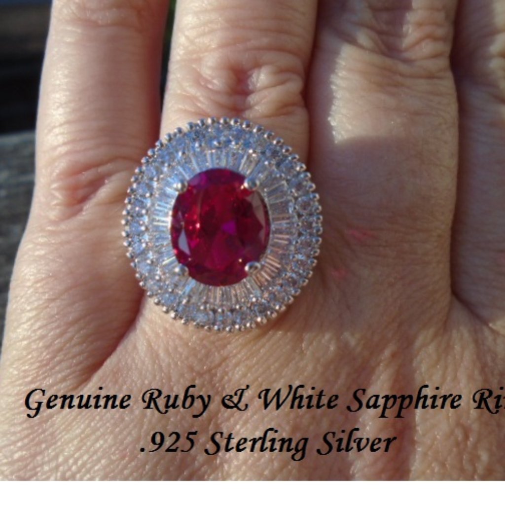 Ruby & White Sapphire Ring